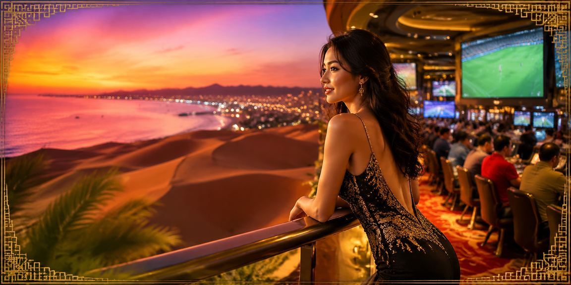Người chơi sử dụng app gmk67 bên bờ biển Mũi Né tham gia casino trực tuyến